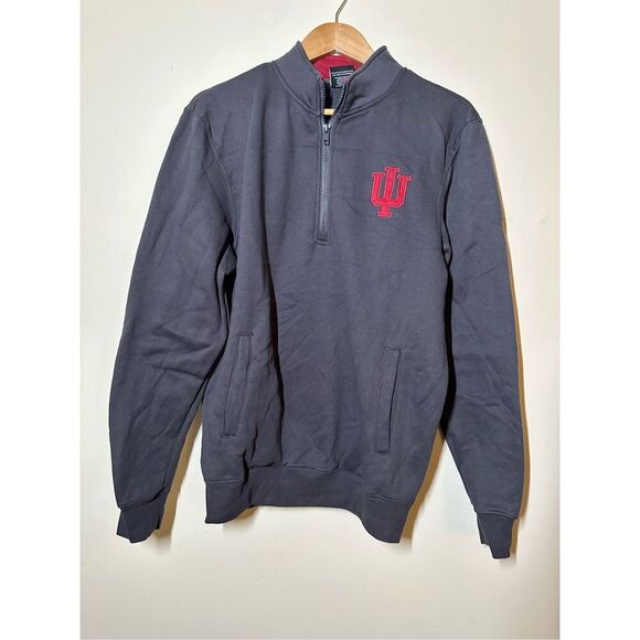 Indiana University Hoosiers Colosseum 1/4 Zip Game Day Sweater Size Small - Picture 2 of 5